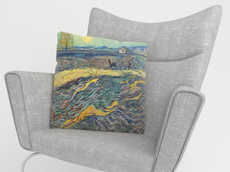 Federe per Cuscini Campo con Aratore e Mulino Vincent Van Gogh — Stile e  comfort per i tuoi cuscini