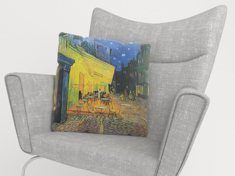 Federe per Cuscini Terrazza del Caffe la Sera Vincent Van Gogh — Foto