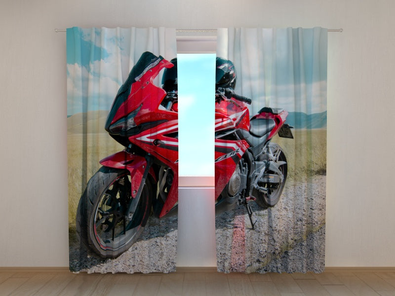 Foto Tende Moto Honda Rossa — Foto